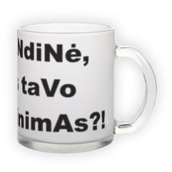 Frosted glass mug (300 ml)