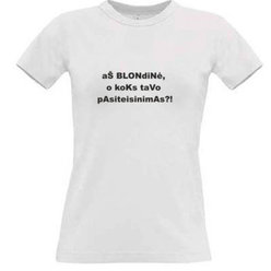 Moteriški marškinėliai su Jūsų nuotrauka, užrašu, balti