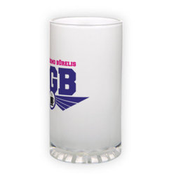 Frosted glass beer mug (500 ml)
