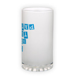 Frosted glass beer mug (500 ml)