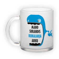 Frosted glass mug (300 ml)