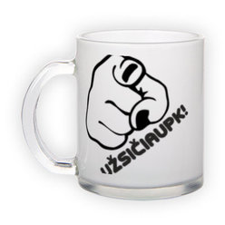 Frosted glass mug (300 ml)