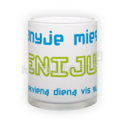Matinio stiklo puodelis (300 ml)