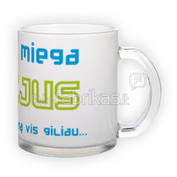 Matinio stiklo puodelis (300 ml)