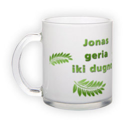 Frosted glass mug (300 ml)