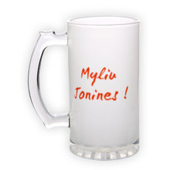 Matinio stiklo bokalas (500 ml)