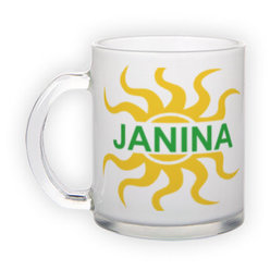 Frosted glass mug (300 ml)