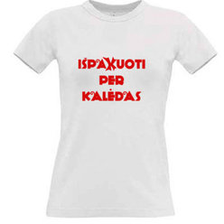 Women's T-shirt with your choice of photos, notes, white