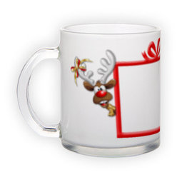 Frosted glass mug (300 ml)