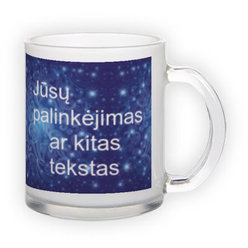 Matinio stiklo puodelis (300 ml)