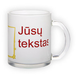 Matinio stiklo puodelis (300 ml)