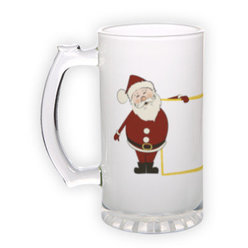 Frosted glass beer mug (500 ml)
