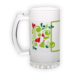 Frosted glass beer mug (500 ml)