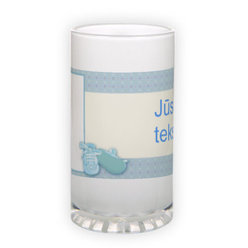 Frosted glass beer mug (500 ml)