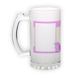 Frosted glass beer mug (500 ml)