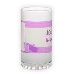 Frosted glass beer mug (500 ml)