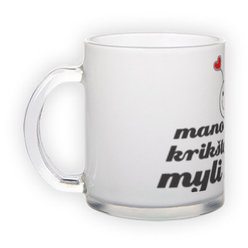 Matinio stiklo puodelis (300 ml)