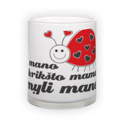 Matinio stiklo puodelis (300 ml)