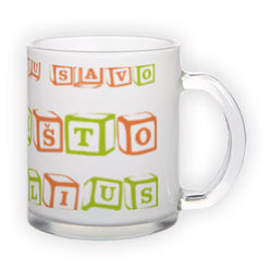 Matinio stiklo puodelis (300 ml)