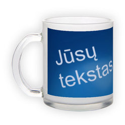 Matinio stiklo puodelis (300 ml)