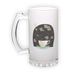 Frosted glass beer mug (500 ml)