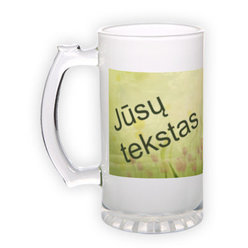 Frosted glass beer mug (500 ml)