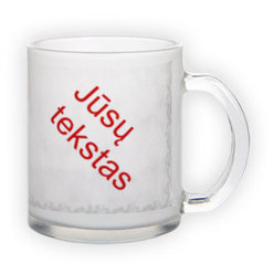 Matinio stiklo puodelis (300 ml)