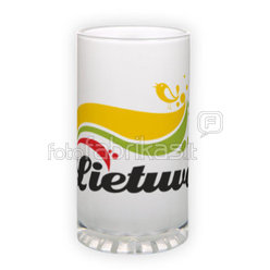 Frosted glass beer mug (500 ml)