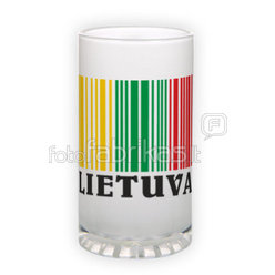 Frosted glass beer mug (500 ml)