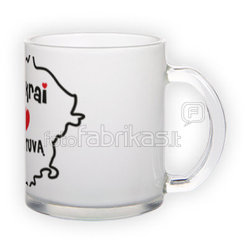 Matinio stiklo puodelis (300 ml)