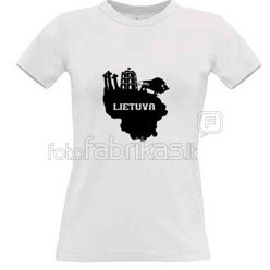 Women's T-shirt with your choice of photos, notes, white