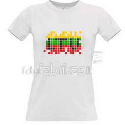Women's T-shirt with your choice of photos, notes, white