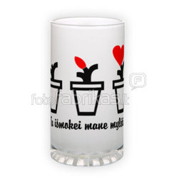 Matinio stiklo bokalas (500 ml)