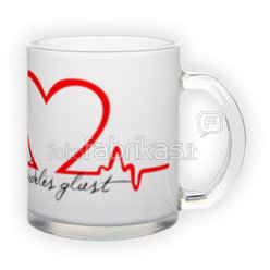 Frosted glass mug (300 ml)