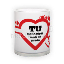 Matinio stiklo puodelis (300 ml)