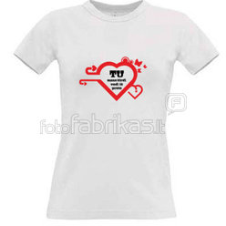 Women's T-shirt with your choice of photos, notes, white