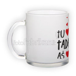 Frosted glass mug (300 ml)