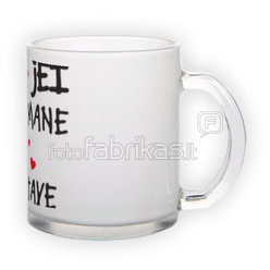 Frosted glass mug (300 ml)
