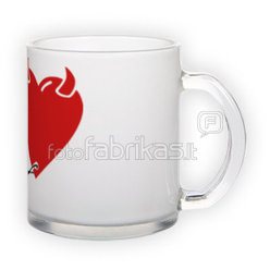Frosted glass mug (300 ml)