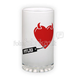 Frosted glass beer mug (500 ml)
