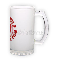Frosted glass beer mug (500 ml)