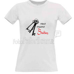 Women's T-shirt with your choice of photos, notes, white