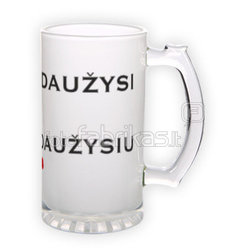 Frosted glass beer mug (500 ml)