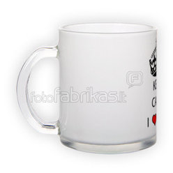 Frosted glass mug (300 ml)
