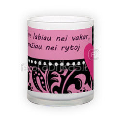 Matinio stiklo puodelis (300 ml)