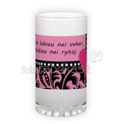 Matinio stiklo bokalas (500 ml)