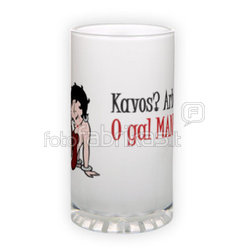 Frosted glass beer mug (500 ml)