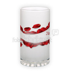 Frosted glass beer mug (500 ml)