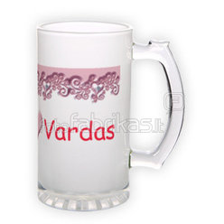 Frosted glass beer mug (500 ml)