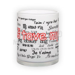 Frosted glass mug (300 ml)